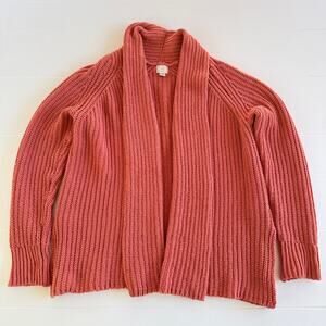 A New Day Women’s Open Front Knit Cardigan Peach XS